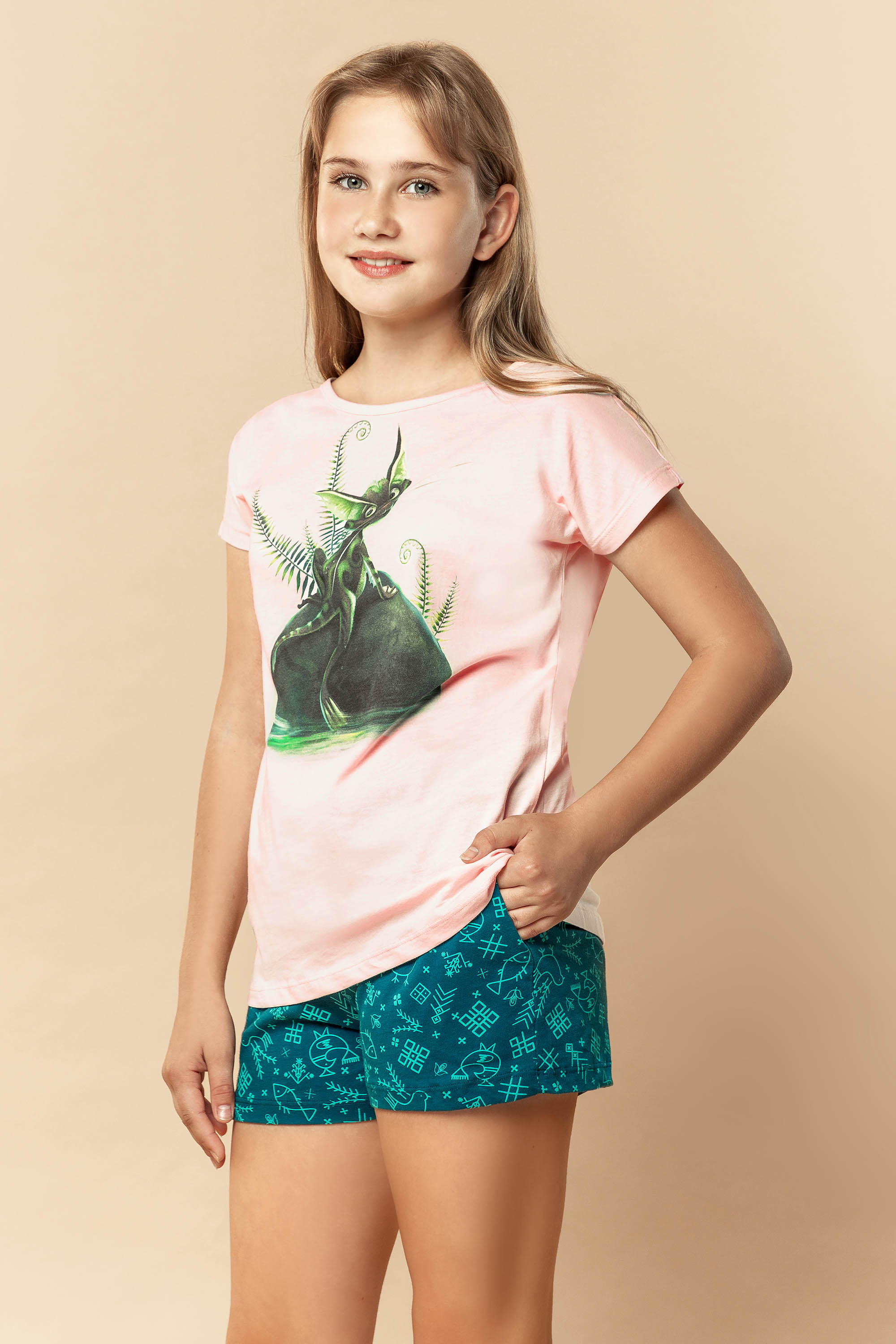 603-6613MV Комплект подростковый (джемпер и шорты)